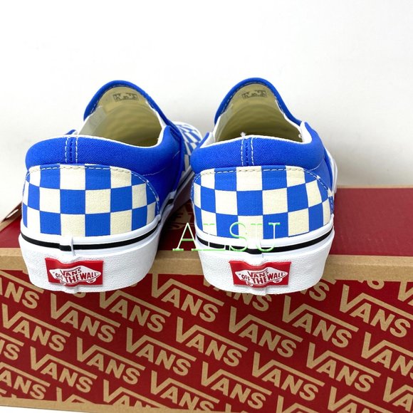 VANS Classic Slip-On Low Canvas Nebulas Blue Women Size VN0A4BV31GB - Picture 5 of 10